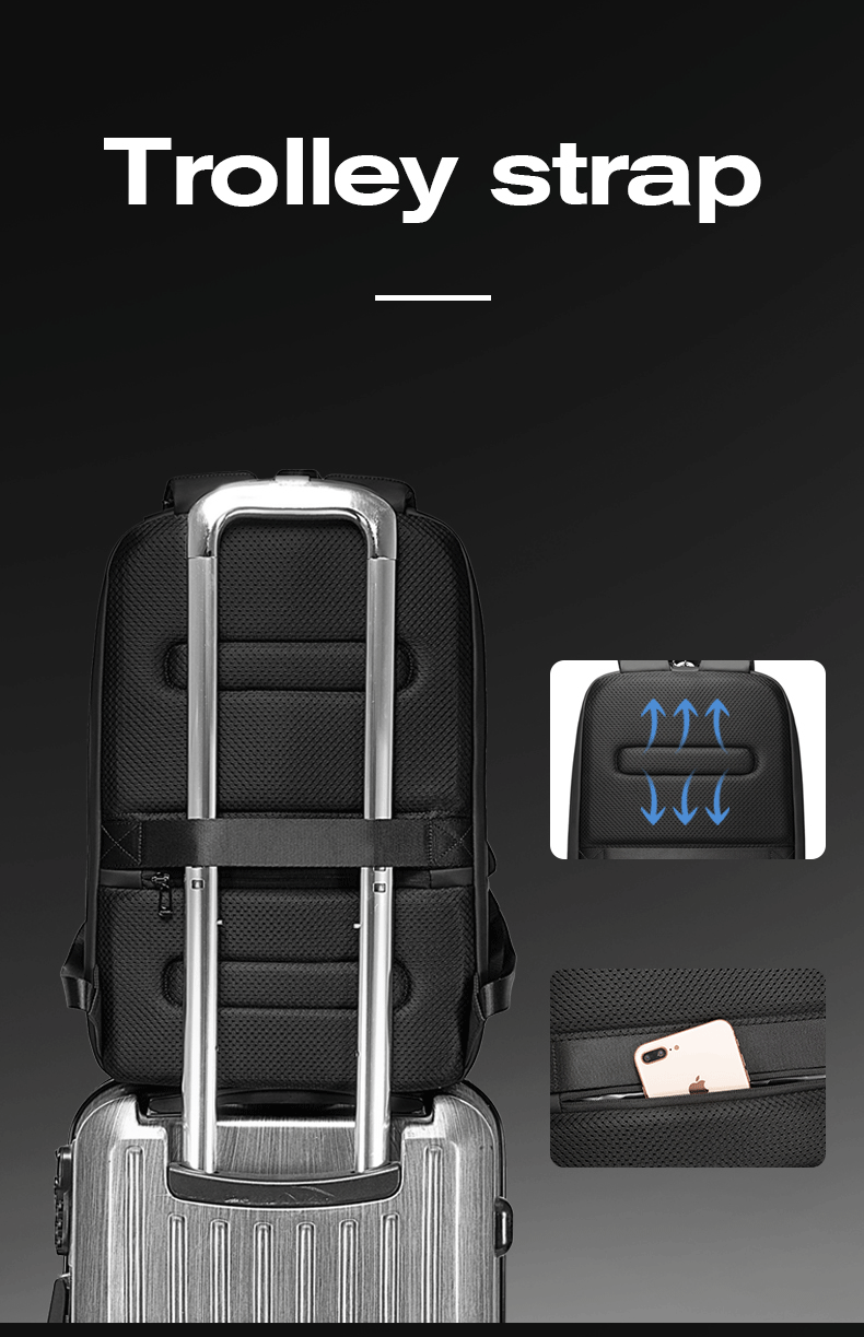 Bange Onyx Hard Cover Laptop Backpack (15.6)