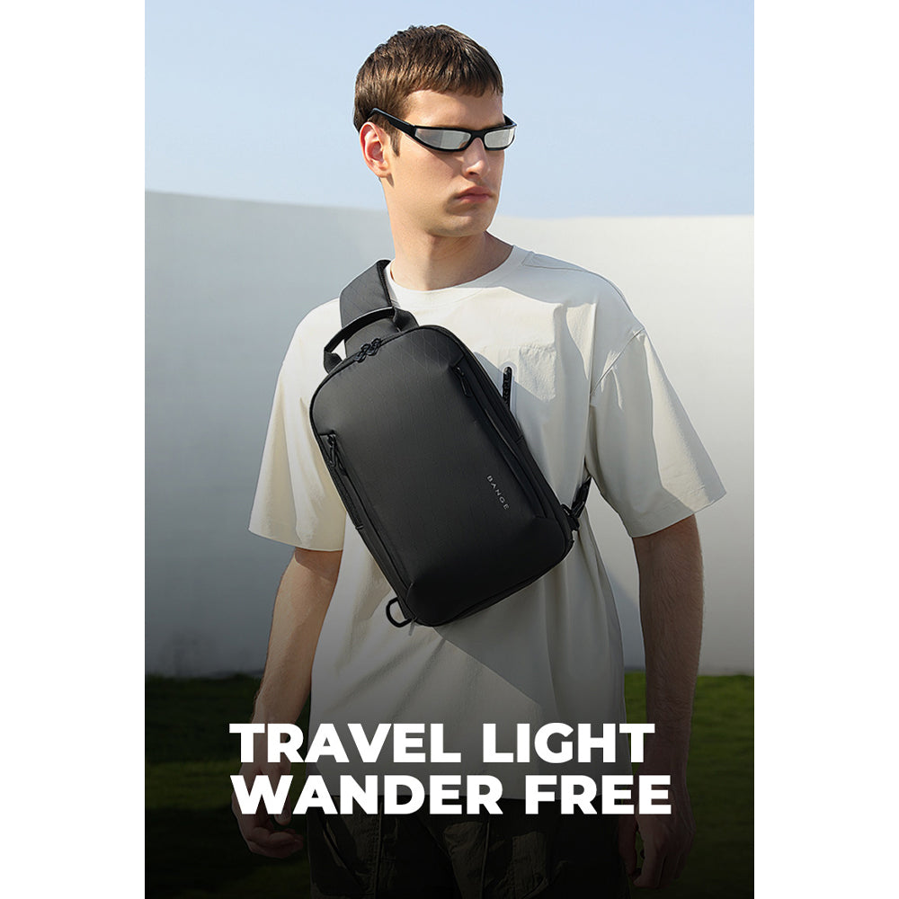 BANGE Bront Sling Bag Men's Multi Compartment Water-Resistant
