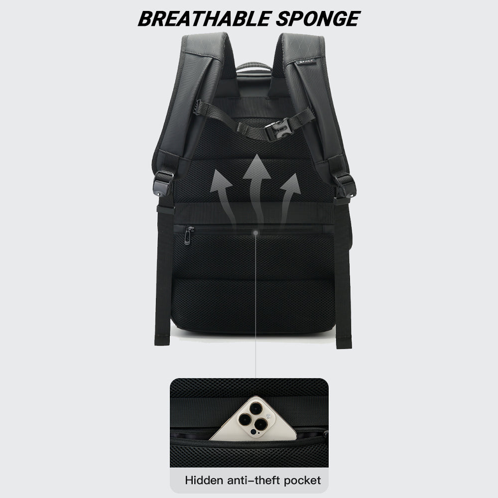BANGE Rift Laptop Backpack Multi Compartment Water Resistant (15.6‘’)