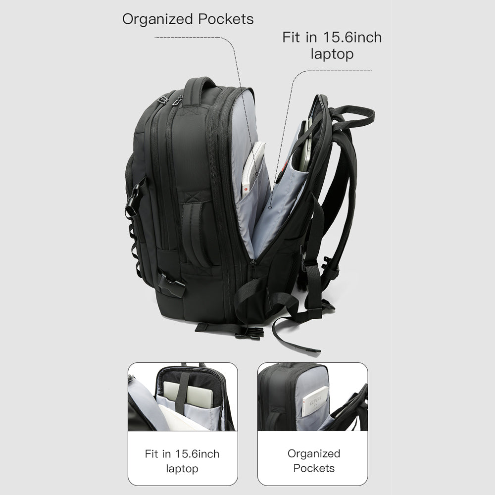 BANGE Magnus Multi Compartment Big Capacity Water Resistant Hiking Travel Business Laptop Backpack电脑包