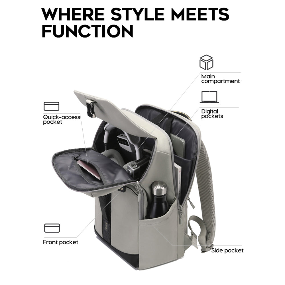 BANGE Nexis Laptop Backpack Multi-Compartment Water Resistant (15.6")