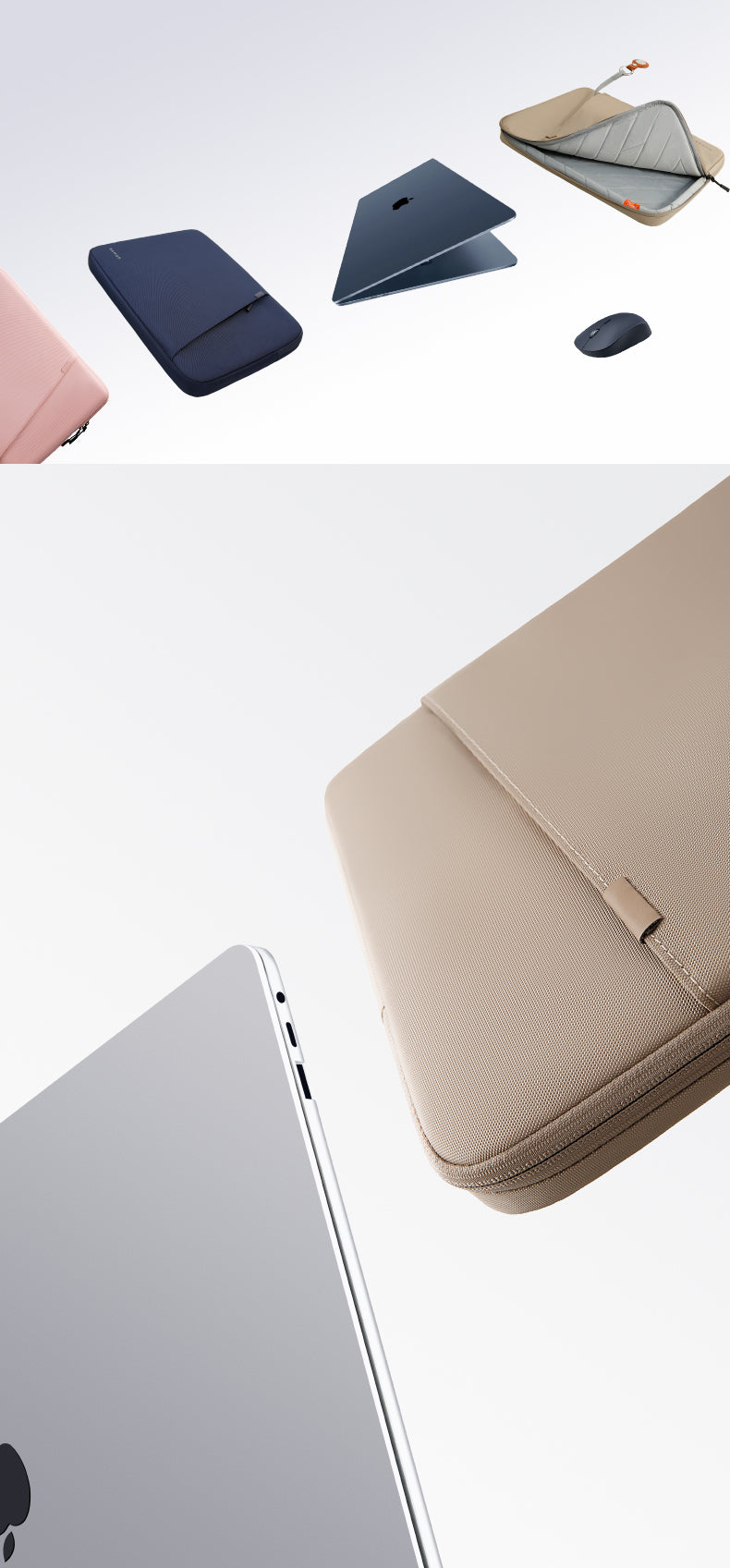 BANGE Laptop Bag Portable Laptop Case Zip Soft Protective Sleeve (14/15.6")