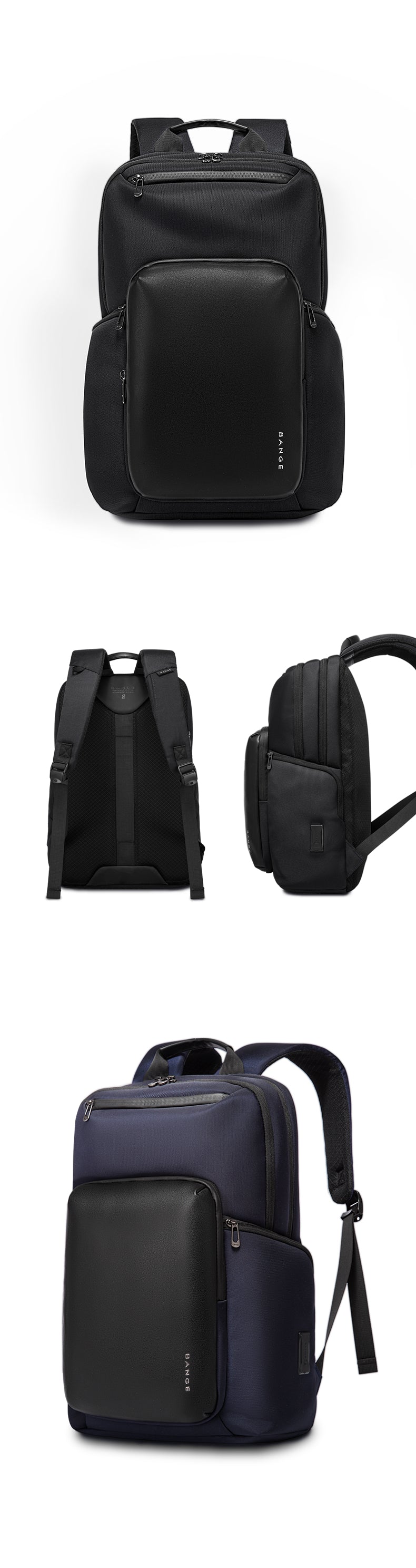 Bange Raven Laptop Backpack Multi-Compartment Water Resistant (15.6”) Fashion Beg Laptop College Backpack