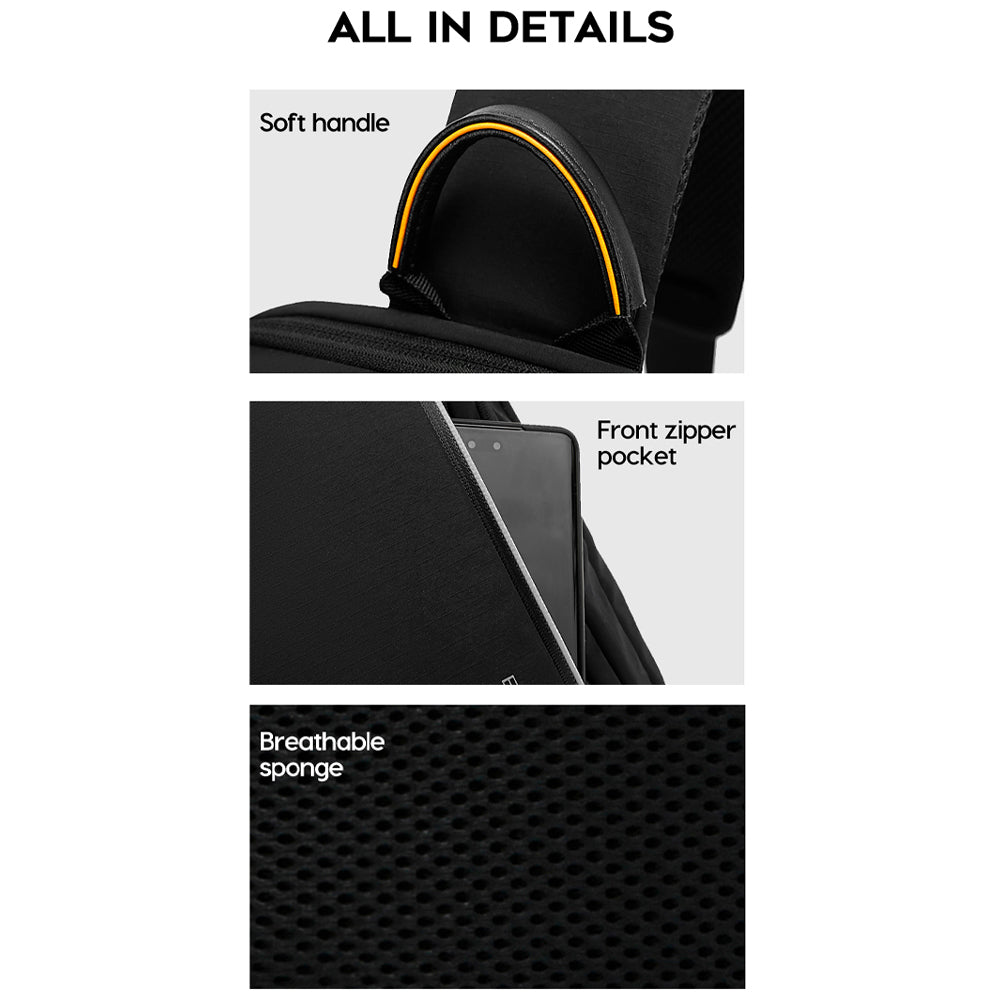 BANGE Riven Sling Bag Men's Multi Compartment Water-Resistant