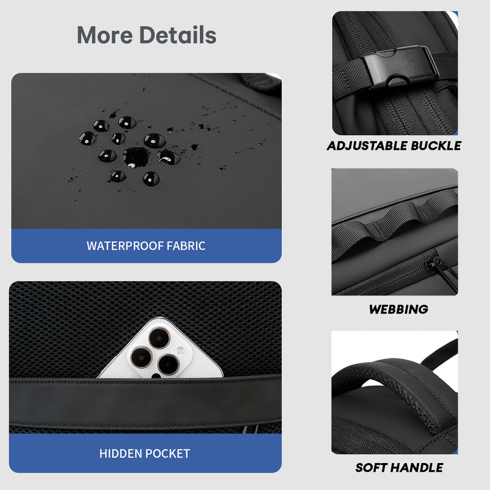 BANGE Magnus Multi Compartment Big Capacity Water Resistant Hiking Travel Business Laptop Backpack电脑包