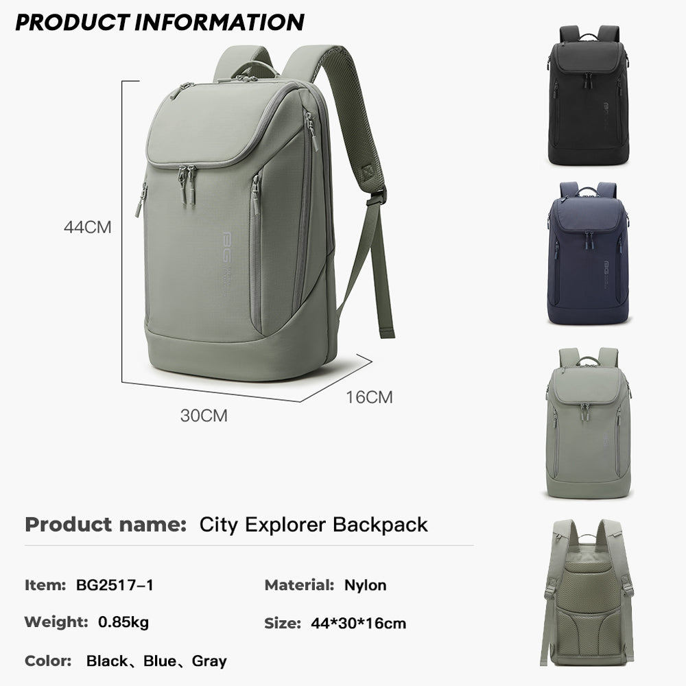 BANGE Recon Lite Laptop Backpack Multi-Compartment Water Resistant (15.6")