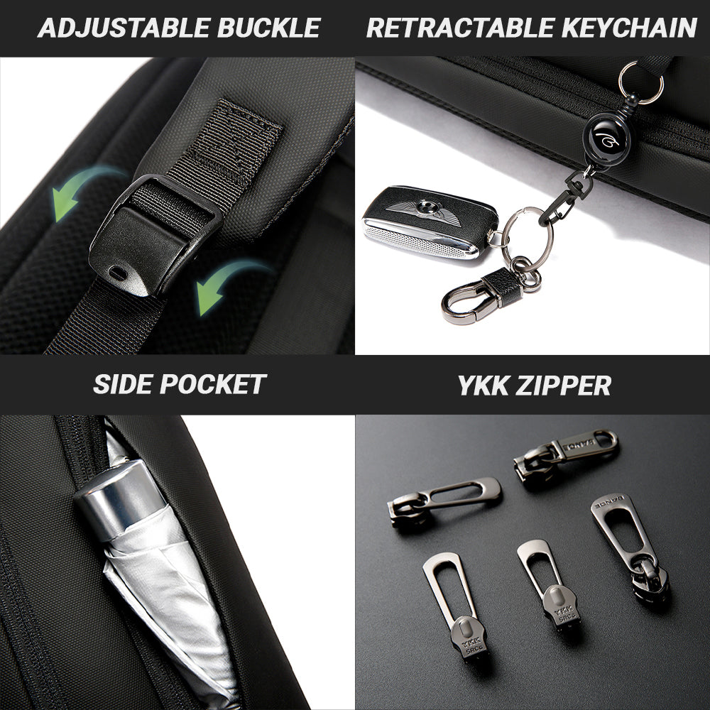 Bange Haste Laptop Backpack Multi-Compartment Water Resistant (15.6”) Fashion Beg Laptop College Backpack