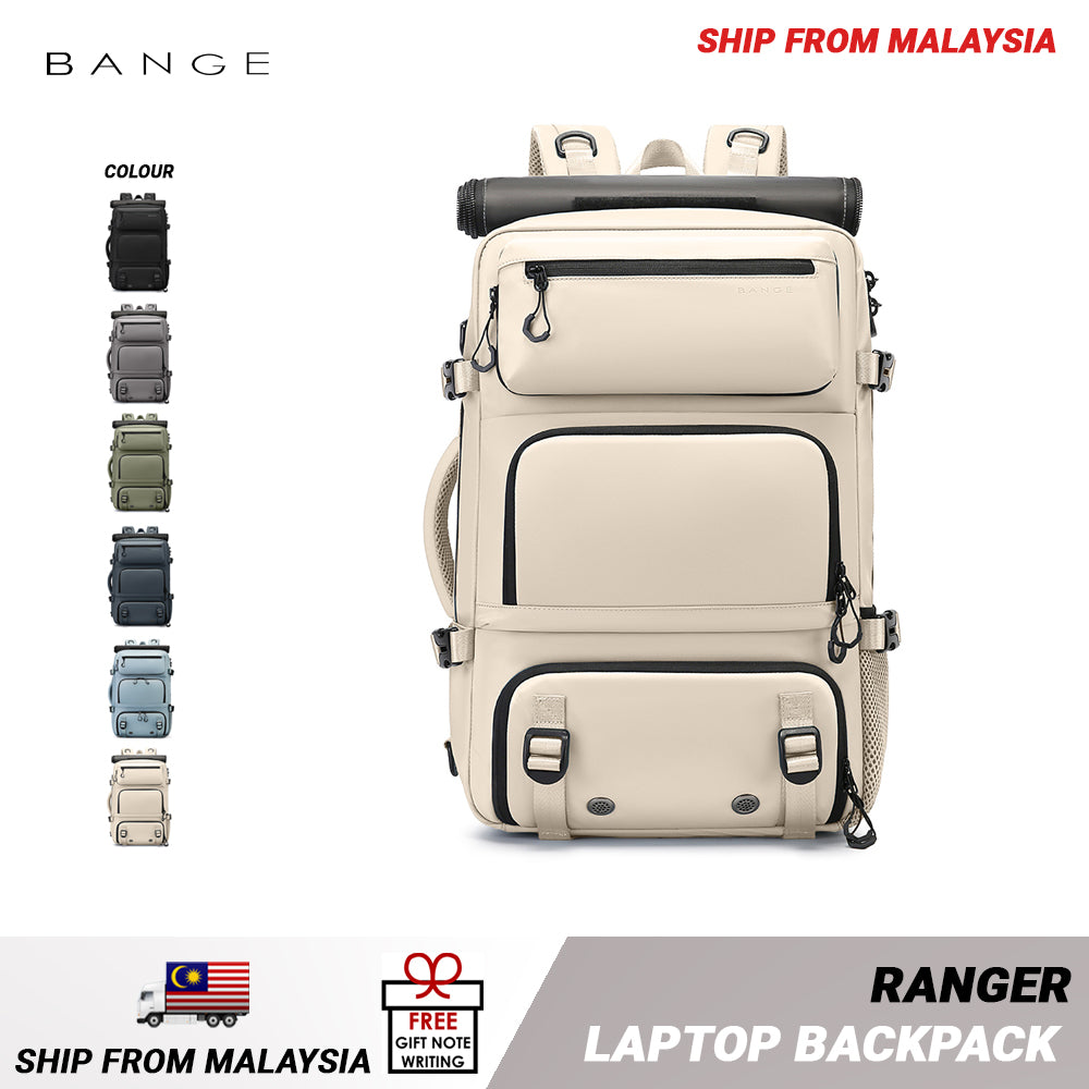 Bange Ranger Multi Compartment Big Capacity Water Resistant Hiking Travel Business Laptop Backpack
