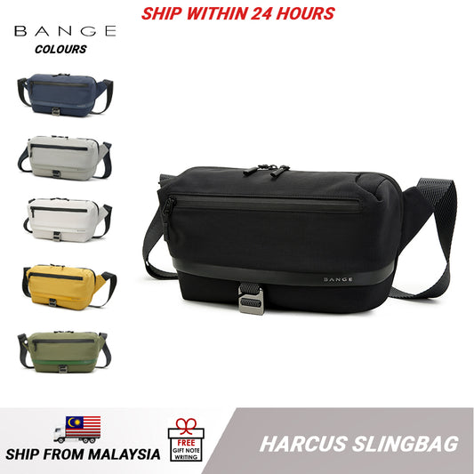 BANGE Harcus Sling Bag Men's Multi Compartment Water-Resistant