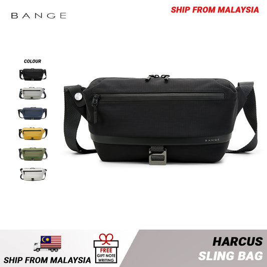 BANGE Harcus Sling Bag Men's Multi Compartment Water-Resistant