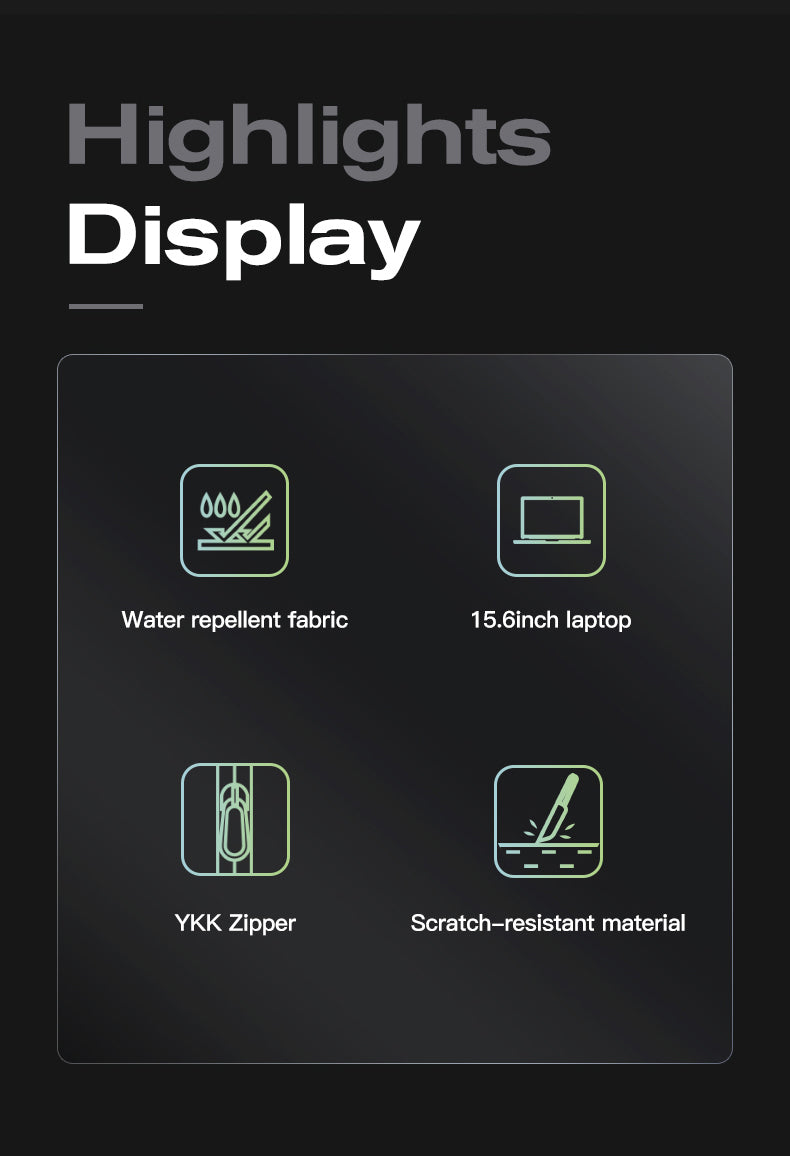 Bange Daze Laptop Backpack Multi-Compartment Water Resistant (15.6”) Fashion Beg Laptop College Backpack 电脑包