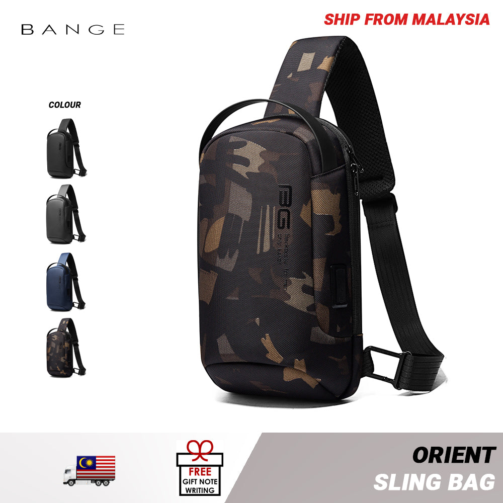 Bange Orient Multi Compartment Water-Resistant Sling Bag