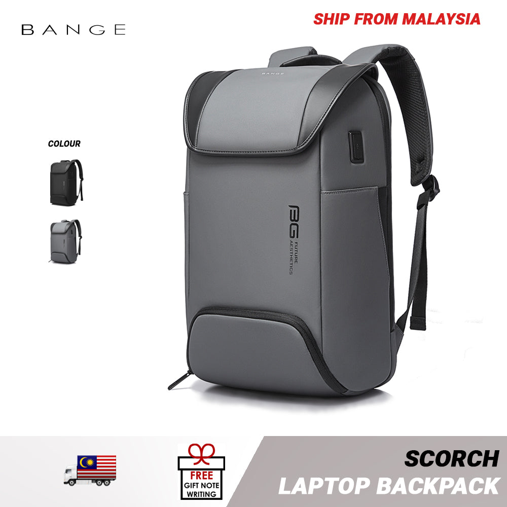 Bange Scorch 15.6inch Business Multi Compartment Stylish Antitheft Laptop Backpack with USB Charging Port