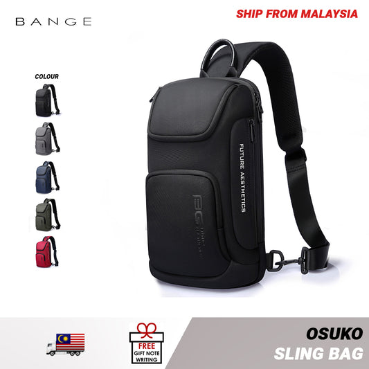 Bange Osuko Fashion Chest Pack Multi Compartment Water-Resistant Sling Bag