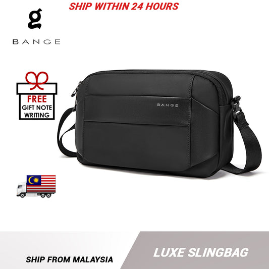 Bange Luxe Sling Bag Multi Compartment Water-Resistant Men's Bag Fashion Sling Bag (6.5")