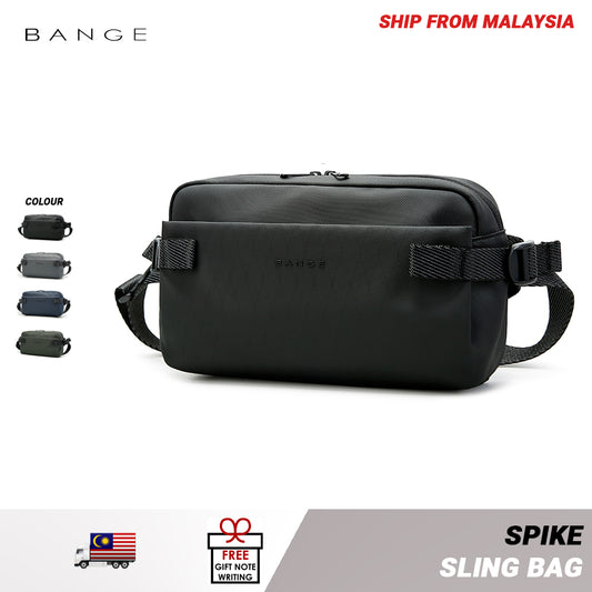 BANGE Spike Sling Bag Men's Multi Compartment Water-Resistant
