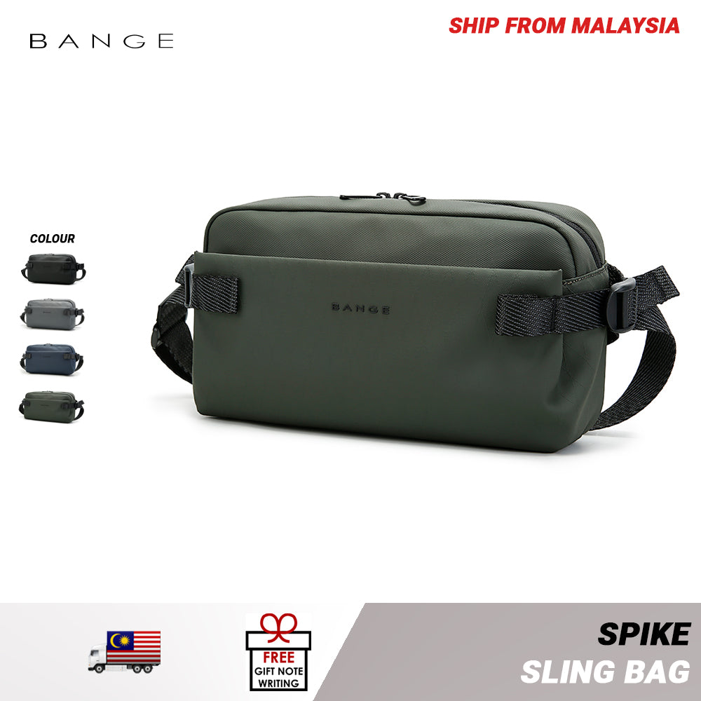 BANGE Spike Sling Bag Men's Multi Compartment Water-Resistant