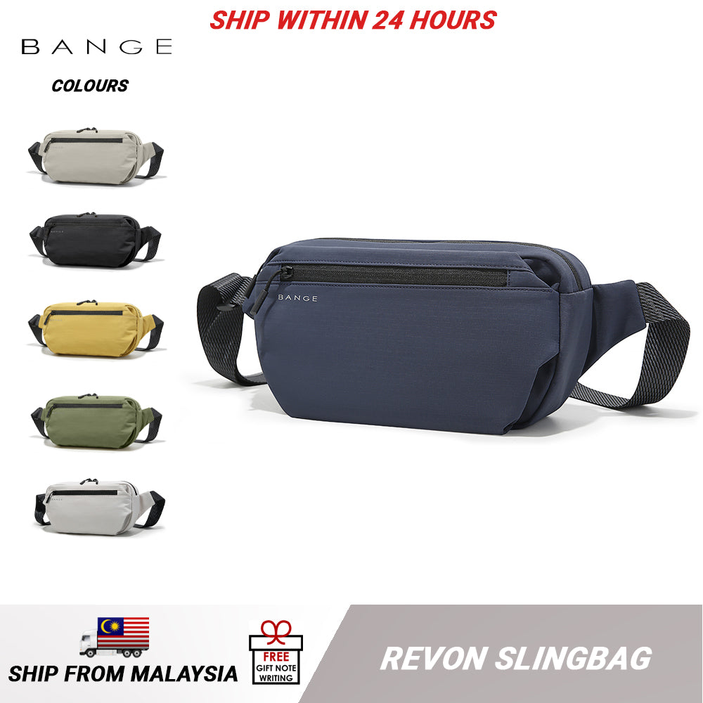 BANGE Revon Sling Bag Men's Multi Compartment Water-Resistant