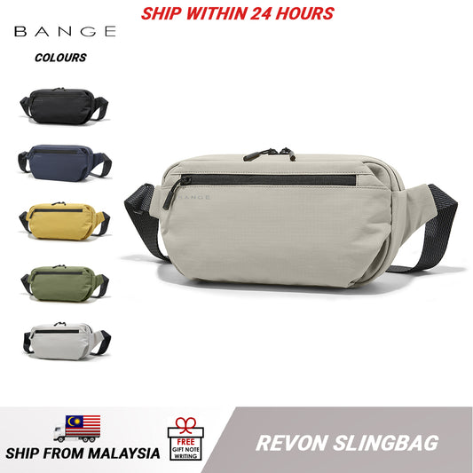 BANGE Revon Sling Bag Men's Multi Compartment Water-Resistant