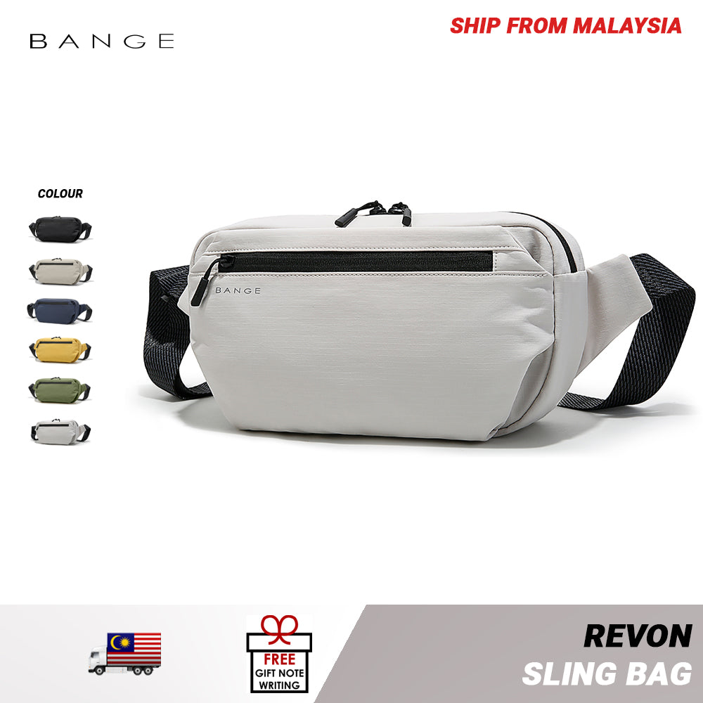 BANGE Revon Sling Bag Men's Multi Compartment Water-Resistant