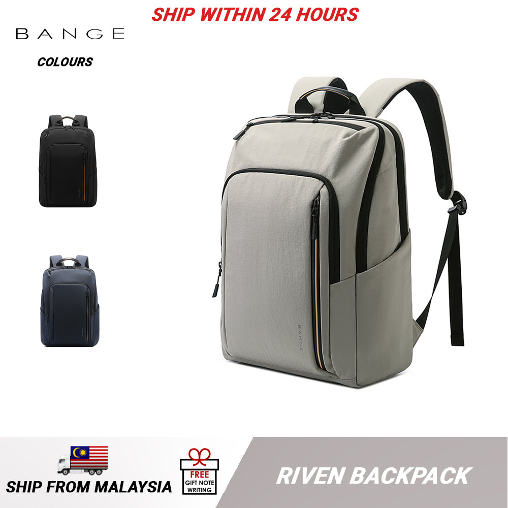 BANGE Riven Laptop Backpack Multi-Compartment Water Resistant (15.6")