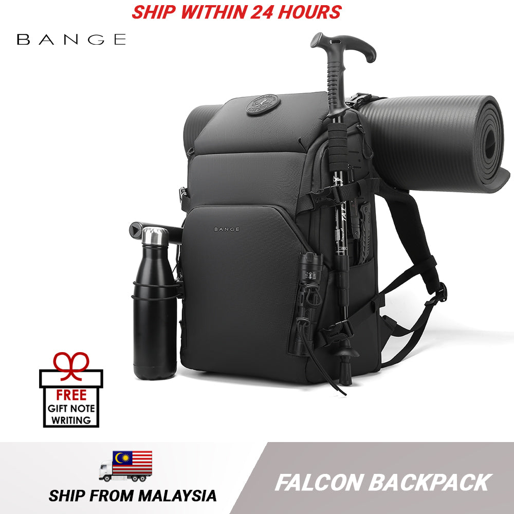 backpack malaysia travel BANGE Falcon Multi Compartment Hiking Travel Laptop Backpack – Bange  Official Store