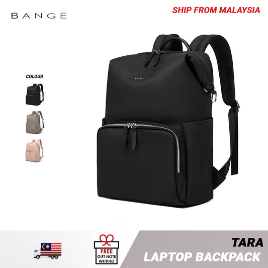 BANGE Tara Laptop Backpack Water Resistant Multi Compartment Beg Komputer Riba Beg Sekolah (14‘/15.6’)
