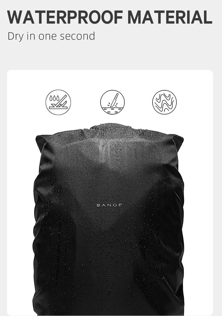 Bange Canon Laptop Backpack 15.6inch Multi Compartment Big Capacity Dry Wet Separation Waterproof Travel Bag