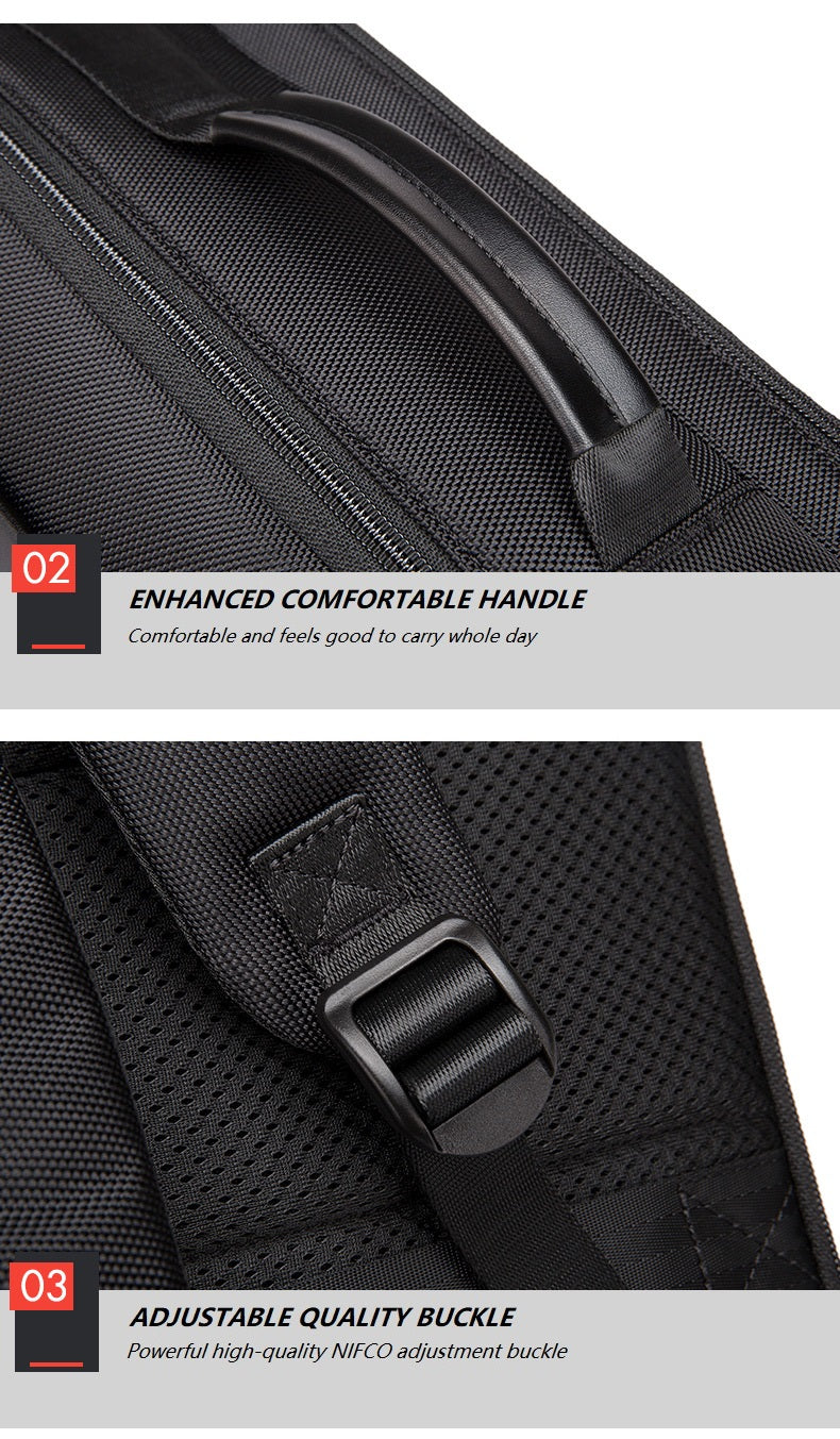 Bange Hex Water Resistant USB Multi Compartment Big Capacity Business Hidden Card Pocket Travel Laptop Backpack