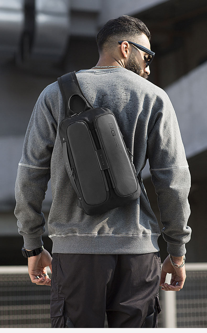 Bange Rogue Large Capacity Multi Compartment Travel Business Men Sling bag with USB Charging Port