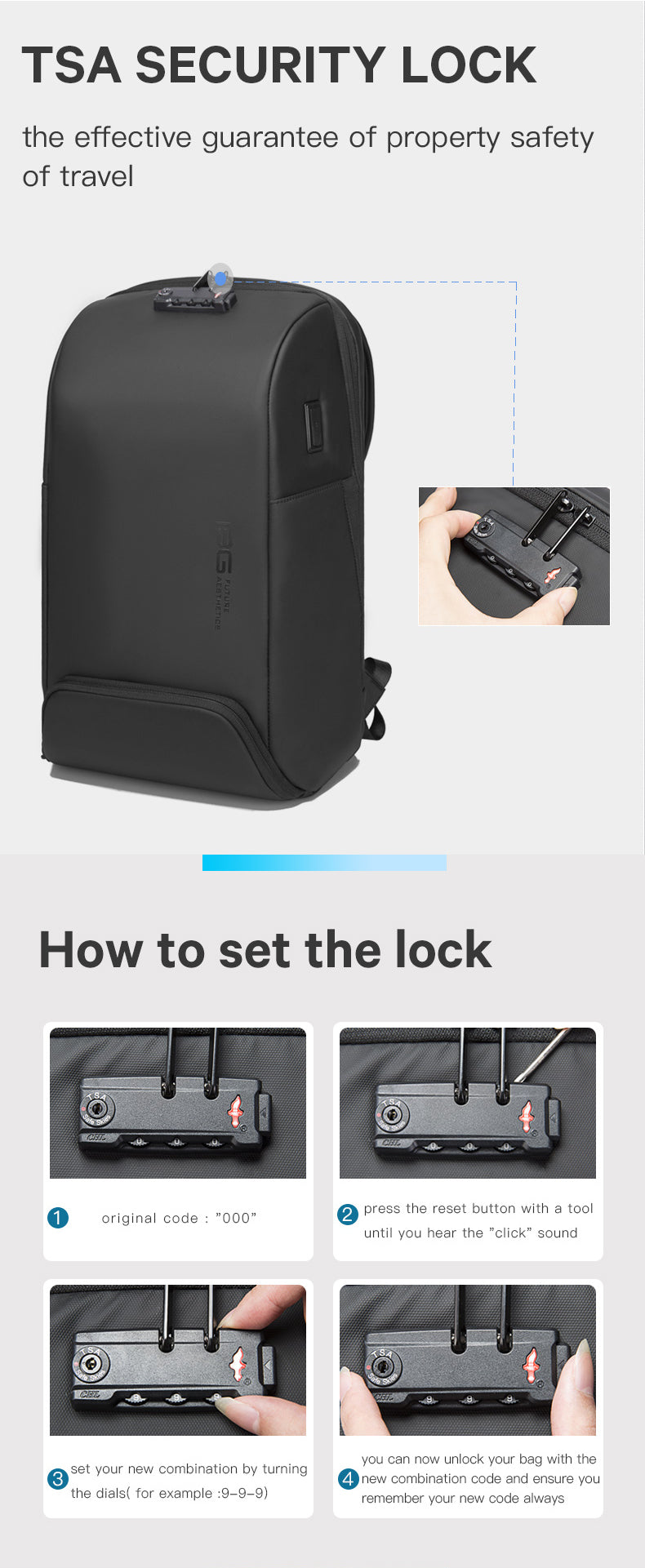 Bange Scorch 15.6inch Business Multi Compartment Stylish Antitheft Laptop Backpack with USB Charging Port