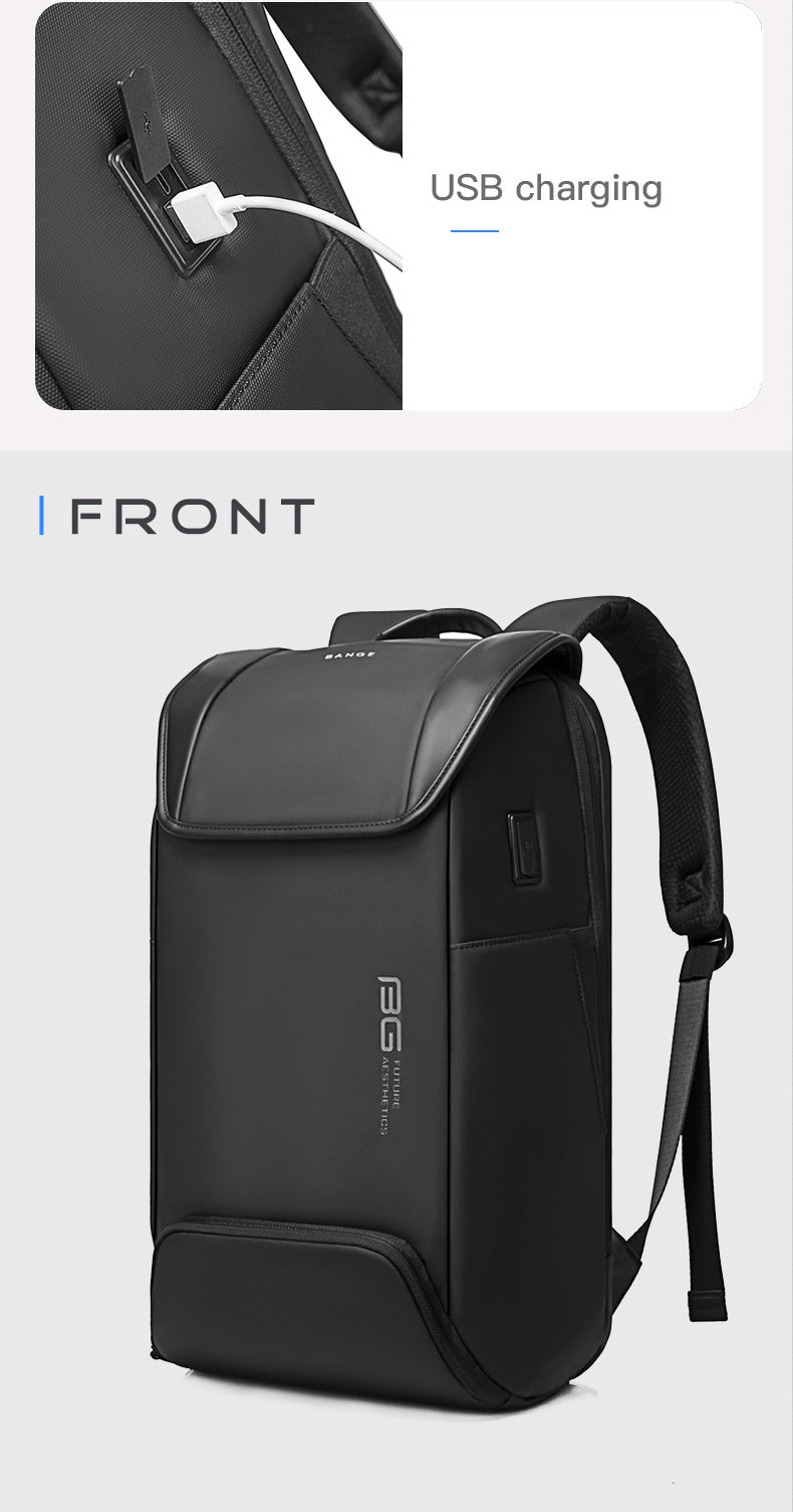 Bange Scorch 15.6inch Business Multi Compartment Stylish Antitheft Laptop Backpack with USB Charging Port