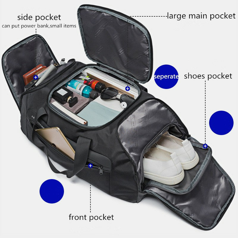 Bange Sport 3in1 Travel Bag with Dry & Wet Separation Compartment