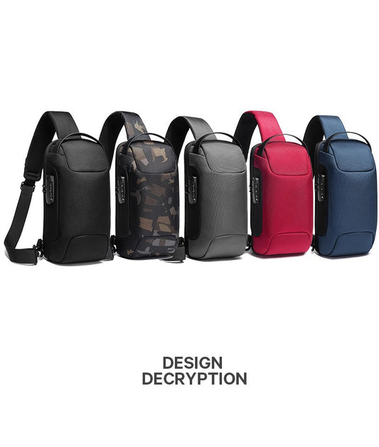 Bange Rambo Multi Compartment Water-Resistant Sling Bag