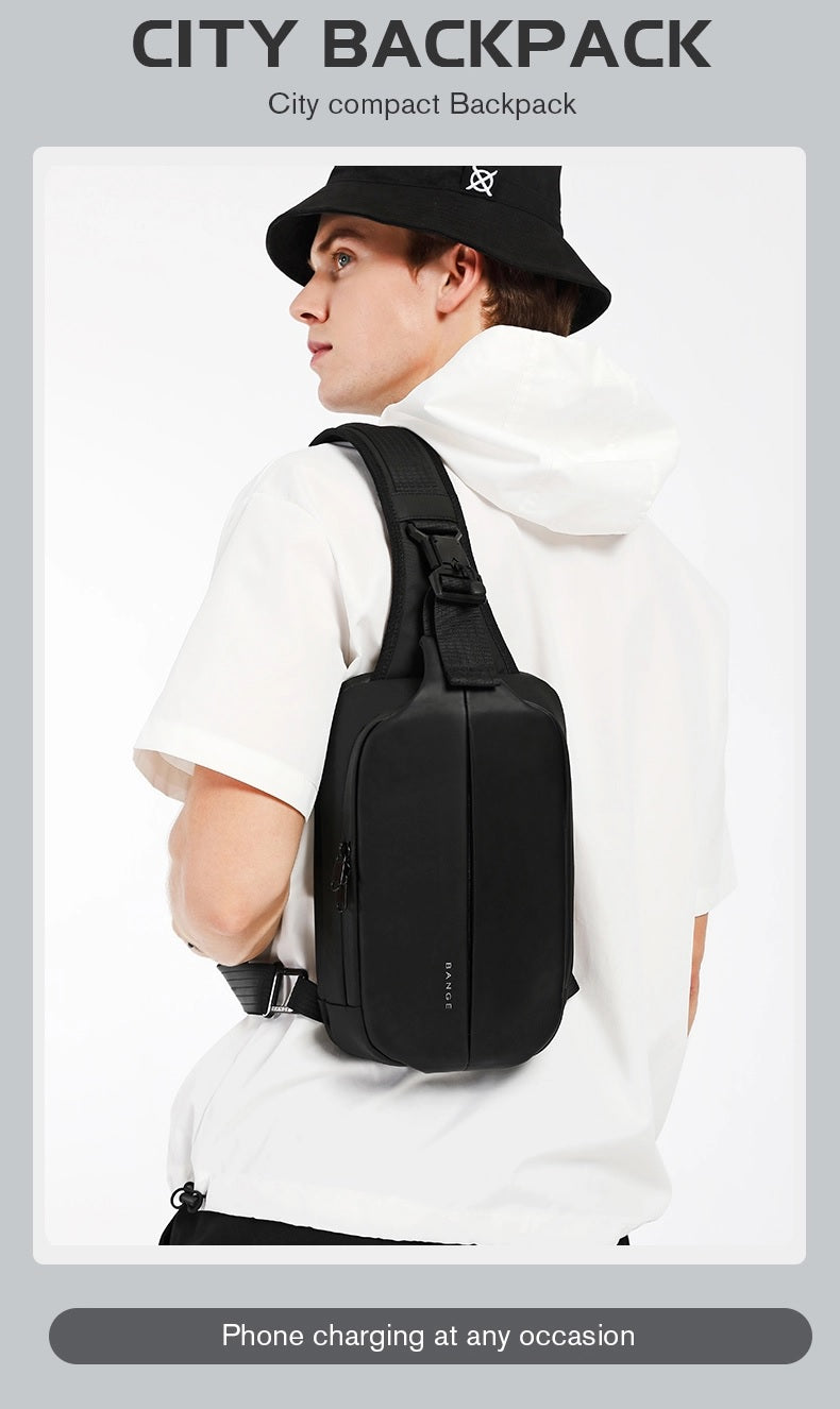 Bange Wolux Multi Compartment Water-Resistant Sling Bag