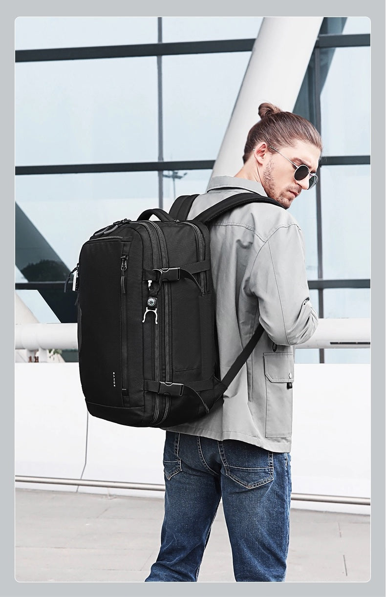 Bange Canon Laptop Backpack 15.6inch Multi Compartment Big Capacity Dry Wet Separation Waterproof Travel Bag