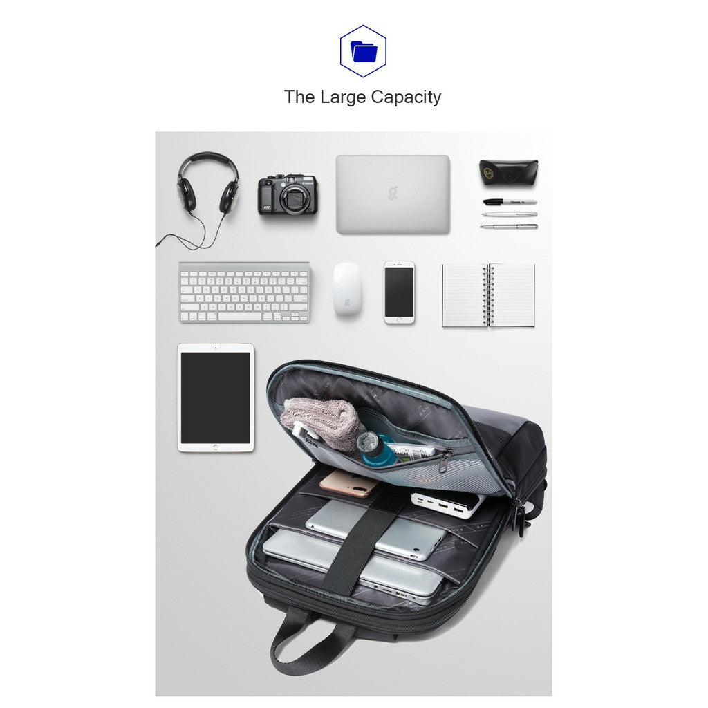 (15.6"/17.3'')Bange Gazon Expandable Light Water Resistant Anti-Theft Business Laptop Backpack Laptop Bag