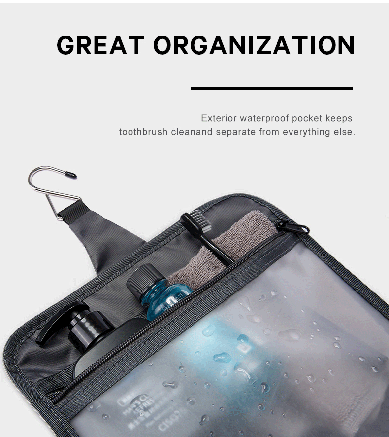 Bange Toiletry Plus Travel Pouch Hanging Large Volume Waterproof Storage Bag Pouch Bag Travel Bag Make Up Pouch