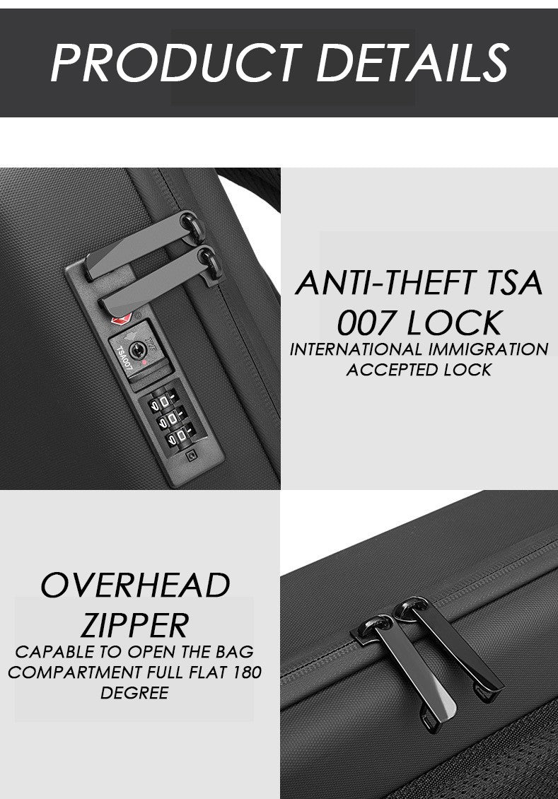 Bange X-Shield 15.6inch College Business Multi Compartment Water Resistant Laptop Backpack