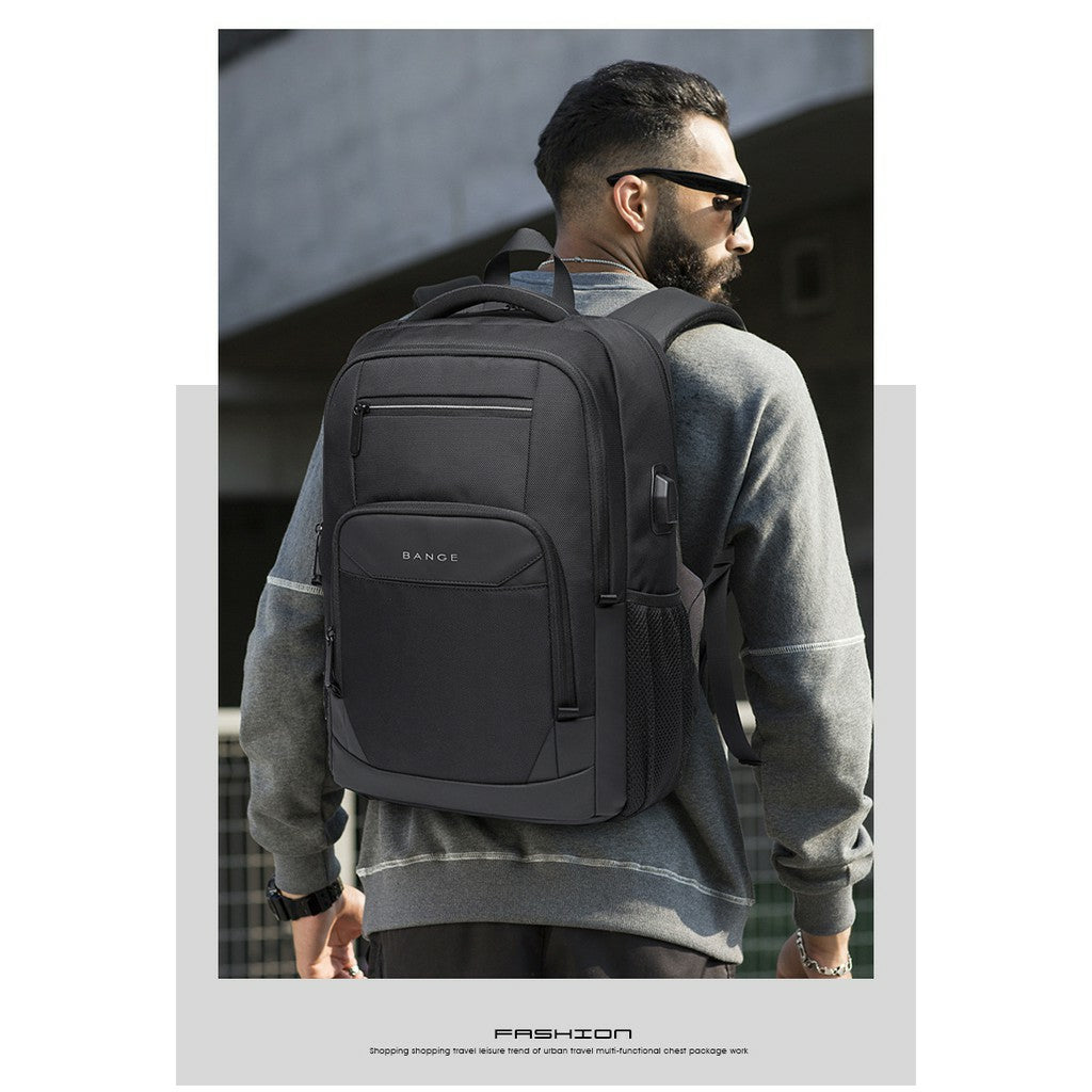 Bange Phase Water Resistant Big Capacity Multi Compartment Anti-Theft Travel Laptop Backpack with USB Charging Port