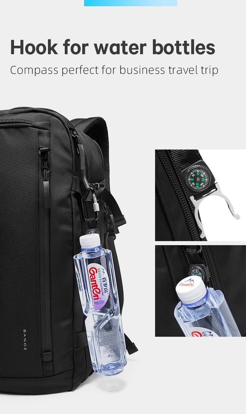 Bange Canon Laptop Backpack 15.6inch Multi Compartment Big Capacity Dry Wet Separation Waterproof Travel Bag