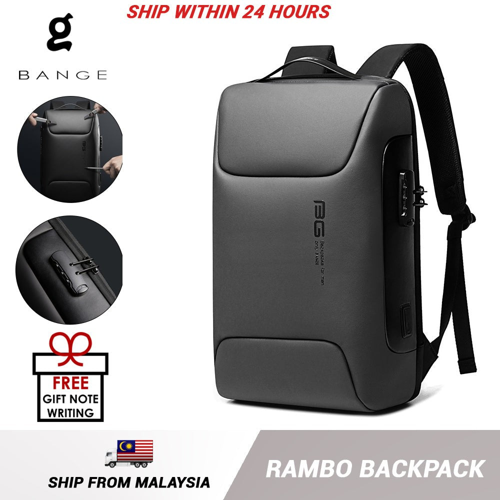 Bange Rambo 15.6inch Business Multi Compartment Water Resistant Laptop Backpack