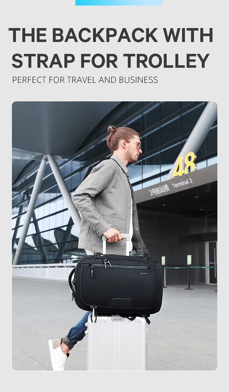 Bange Canon Laptop Backpack 15.6inch Multi Compartment Big Capacity Dry Wet Separation Waterproof Travel Bag