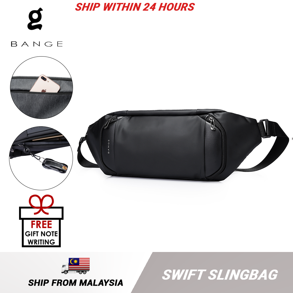 Bange Swift Water Resistant Anti Theft Fashion Men Sling Bag Bange Official Store