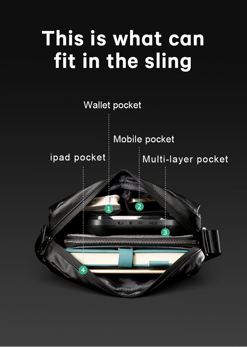 BANGE Blast Sling Bag Men Messenger Bag Pouch Bag Men Cross Body Bags Waterproof Beg Sandang Lelaki Lightweight