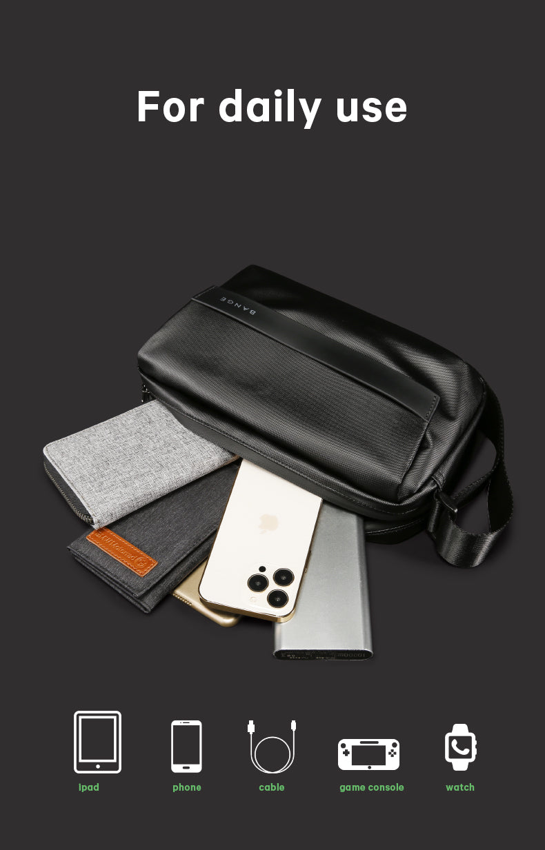 BANGE Blast Sling Bag Men Messenger Bag Pouch Bag Men Cross Body Bags Waterproof Beg Sandang Lelaki Lightweight