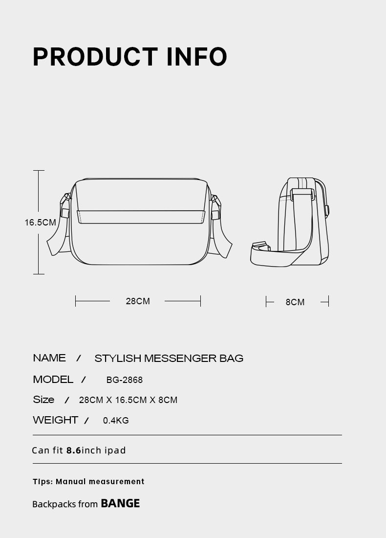 BANGE Blast Sling Bag Men Messenger Bag Pouch Bag Men Cross Body Bags Waterproof Beg Sandang Lelaki Lightweight