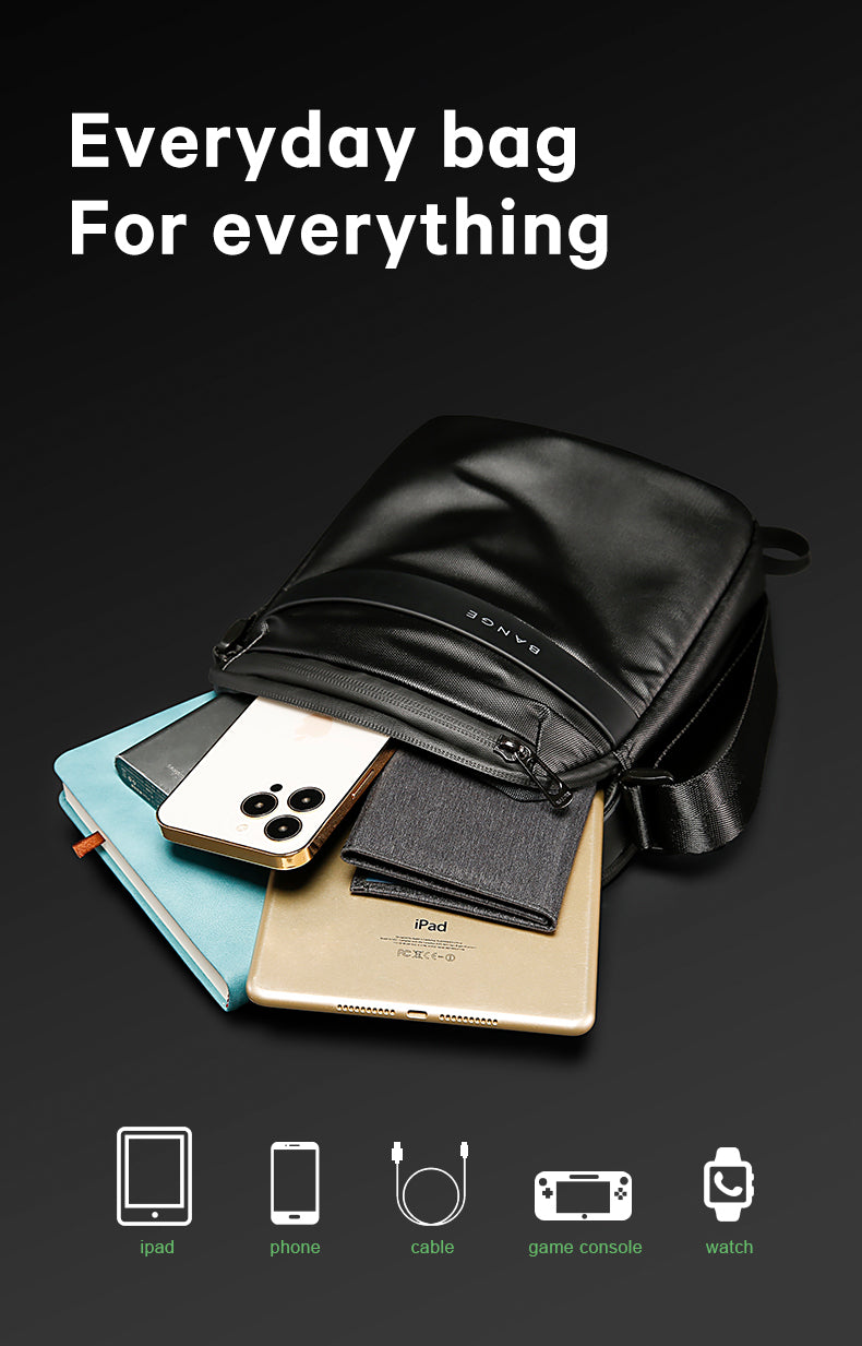 BANGE Flix Sling Bag Men Messenger Bag Pouch Bag Men Cross Body Bags Waterproof Beg Sandang Lelaki Lightweight