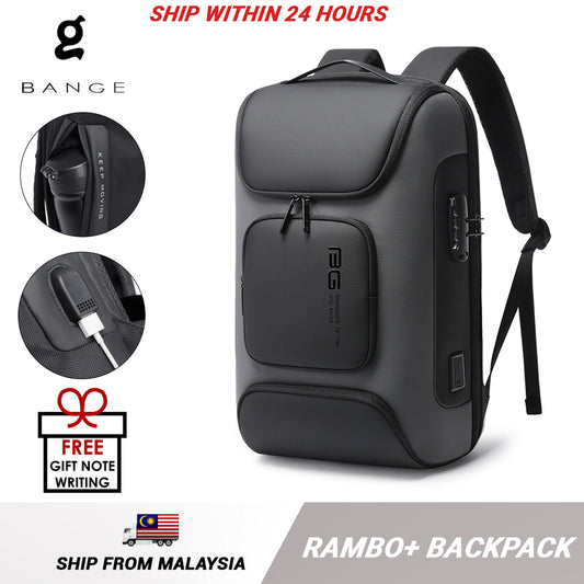 Bange Rambo Plus15.6inch Business Multi Compartment Water Resistant Laptop Backpack