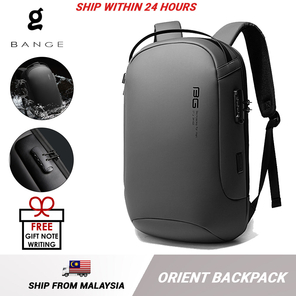 Bange Orient 15.6inch Business Multi Compartment Water Resistant Laptop Backpack with USB Charging Port